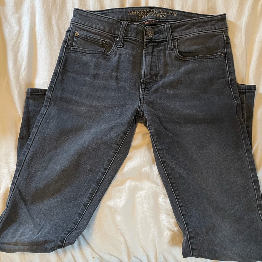Mens American Eagle black skinny jeans